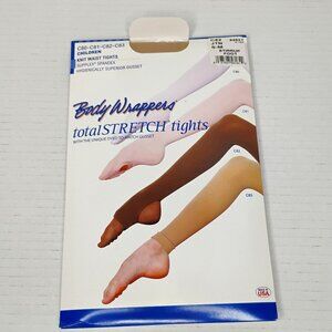 Body Wrappers Total Stretch Knit Waist Tights– Child Size S/M (4–7) – NEW